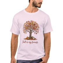 El árbol de otoño es mi camiseta favorita