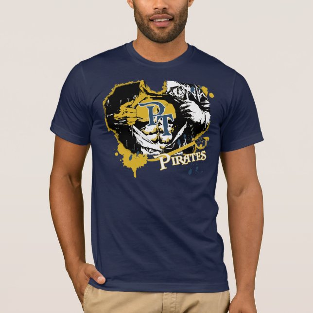 El árbol de pino piratea la camiseta de Longview (Anverso)