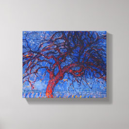 EL ÁRBOL ROJO, el arte de la pared de lona impreso