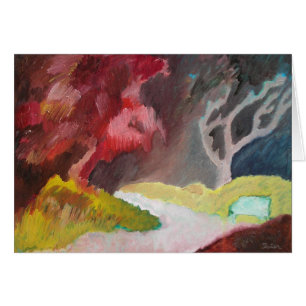 El árbol rojo - tarjeta