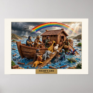 El Arca de Noé — Arte de ladrillos de construcción