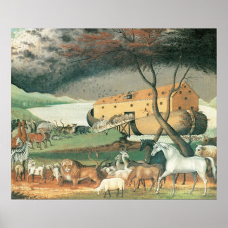 El Arca de Noé por Edward Hicks, Arte Popular Anti