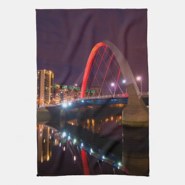 El Arco Clyde, la toalla de té Glasgow Kitchen (Vertical)