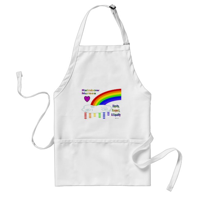 El arco iris cuida el delantal (Frente)