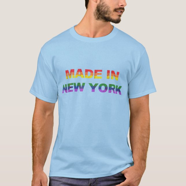 El arco iris hecho en Nueva York apenó la camiseta (Anverso)