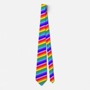 El arco iris intrépido raya la corbata