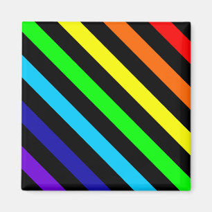 El arco iris raya el imán