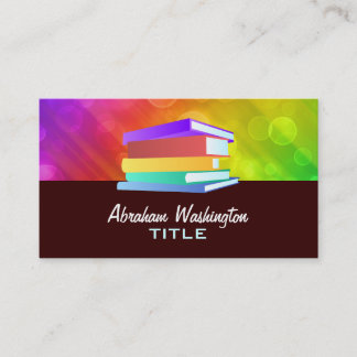 El arco iris reserva tarjetas de visita