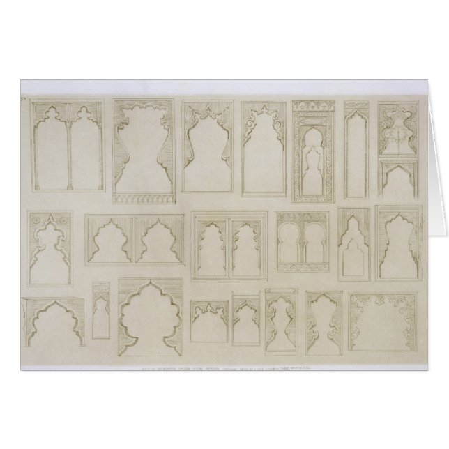 El arco islámico y de Moorish diseña para los (Anverso (Horizontal))
