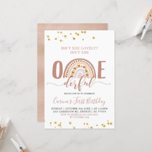 El arcoiris boho no es una invitación maravillosa