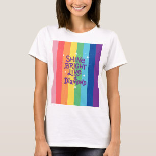 El arcoiris brilla como una camisa de diamante