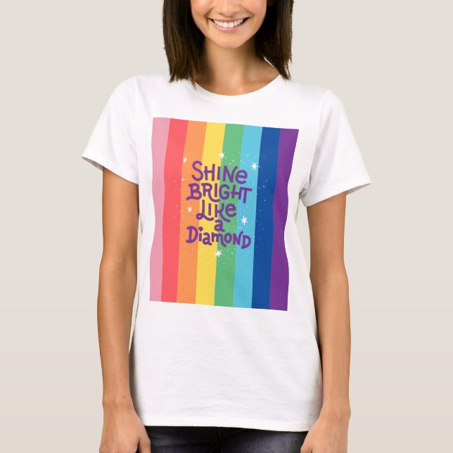 El arcoiris brilla como una camisa de diamante (Anverso)