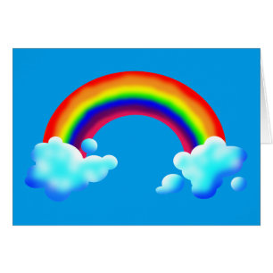 El arcoiris brillante y colorido