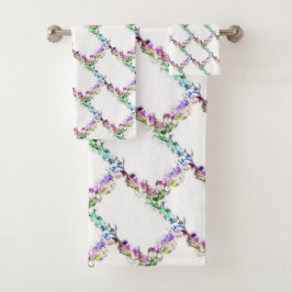 El arcoiris colorido pastel llama al diamante flor