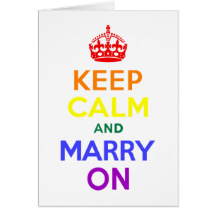 El arcoiris mantiene la calma y se casa