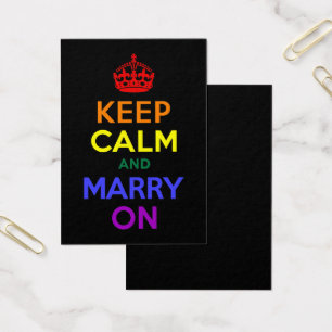 El arcoiris mantiene la calma y se casa