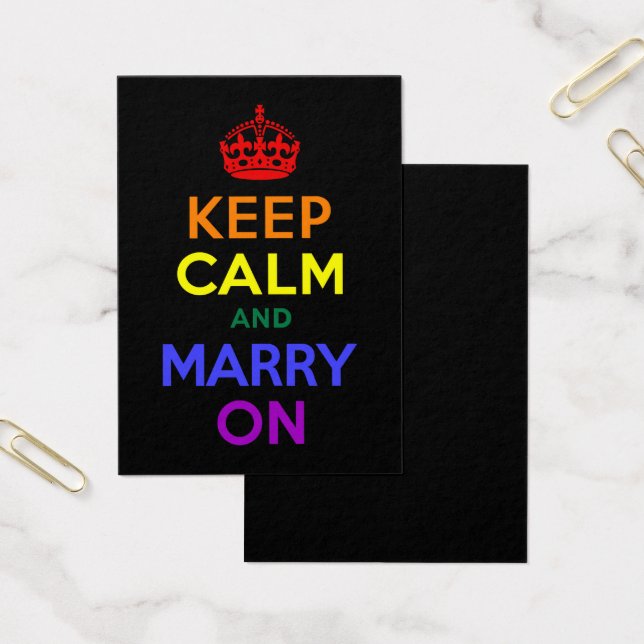 El arcoiris mantiene la calma y se casa (Oficina)