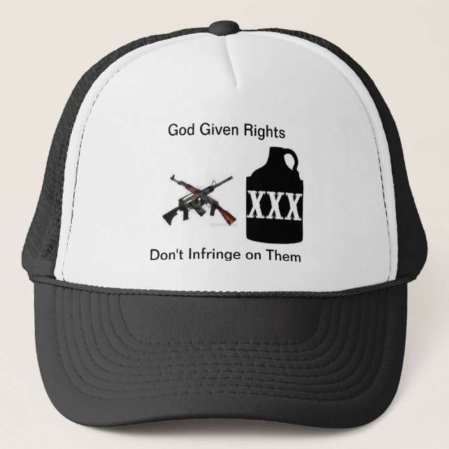 El arma endereza el gorra del camionero (Anverso)