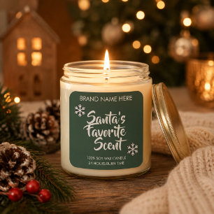 El Aroma Favorito de Santa   Etiquetas Modernas de