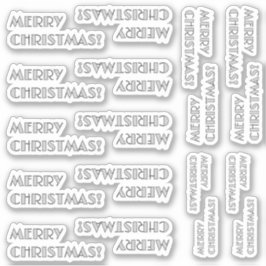 El Art Decó Inspiró "FELIZ NAVIDAD!" Pegatinas