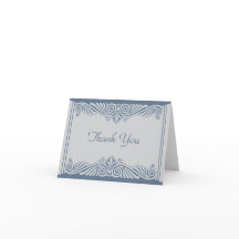 El art déco moderno le agradece las tarjetas