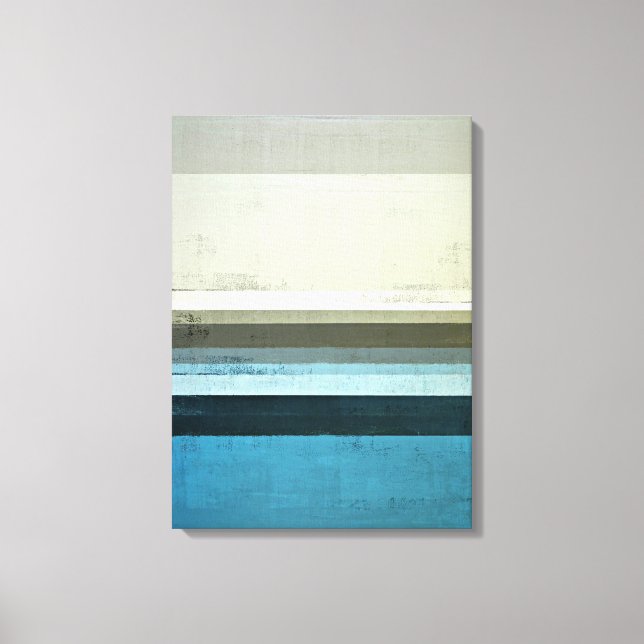 El arte abstracto azul y gris de las "vistas" (Anverso)