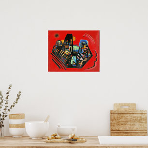 El arte abstracto de Kandinsky, Negro-Rojo,