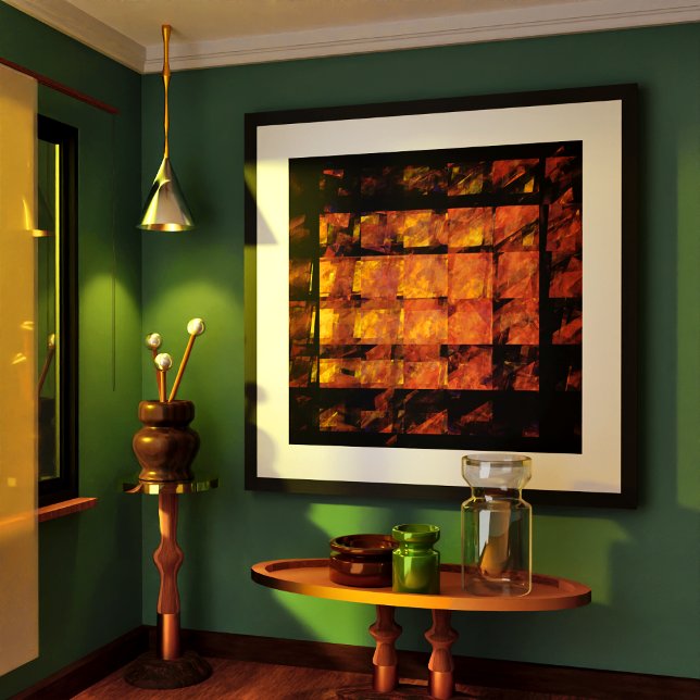 El arte abstracto de la pared (The Wall Abstract Art Poster)