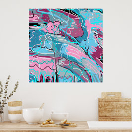 El arte abstracto de las aguas de primavera