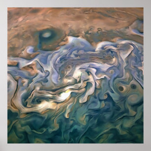 El arte abstracto del mar azul y tranquilo