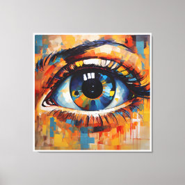 El arte abstracto del ojo de una mujer