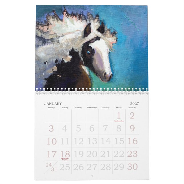 El arte animal hace calendarios la original 2012 (Jan 2027)