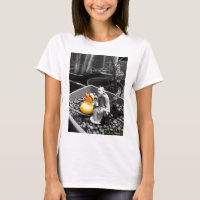 "El arte camiseta de goma del pato del zen"