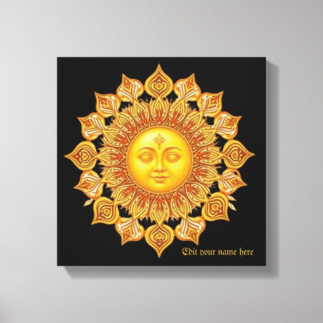 El Arte Celestial del Sol Dorado Mandala Cara del  (Anverso)