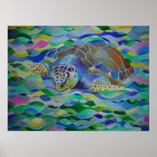 El arte colorido de la tortuga de la cabeza del ár