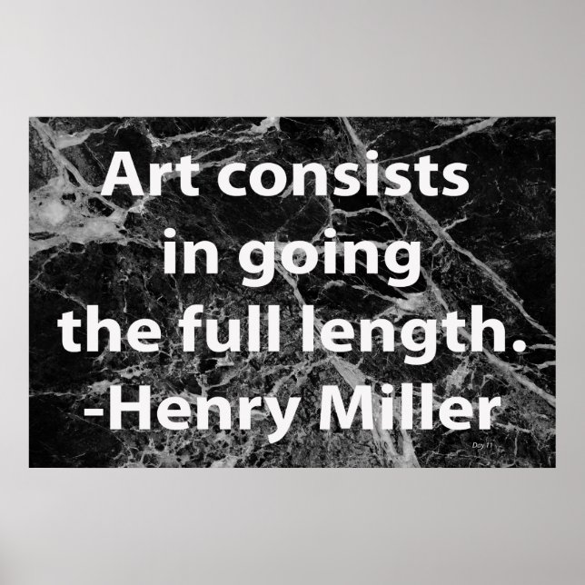 El arte consiste en recorrer toda la longitud (Frente)