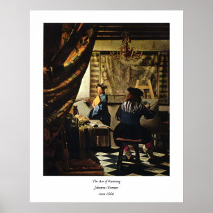 El arte de Juan Vermeer de la pintura circa 1668