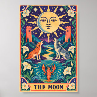 El Arte de la Carta de Tarot de la Luna Ocultismo