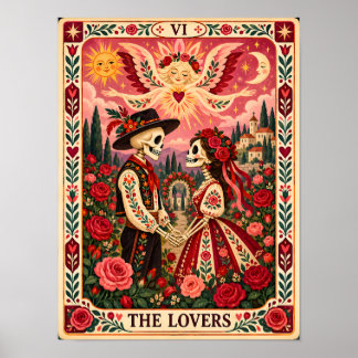 El Arte de la Carta de Tarot de Los Amantes Dia de