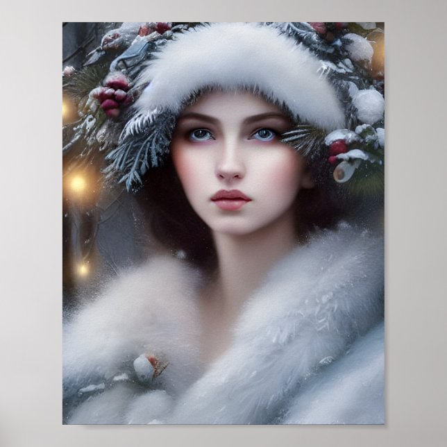 El arte de la fantasía de la reina de la nieve (Frente)