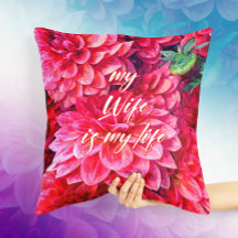 El arte de la flor para mi esposa es mi almohada d