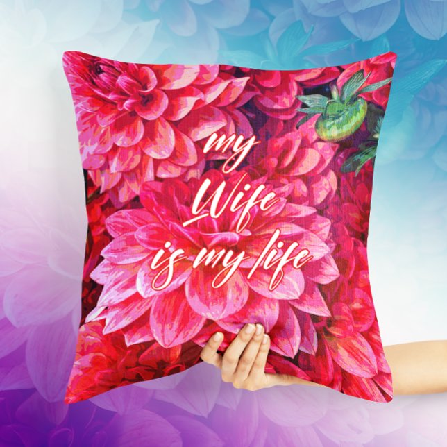 El arte de la flor para mi esposa es mi almohada d (Subido por el creador)