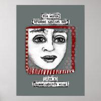 El arte de la pared Poster del ala de Hummingbird