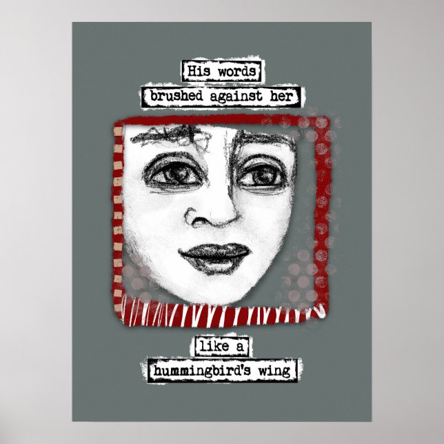 El arte de la pared Poster del ala de Hummingbird (Frente)