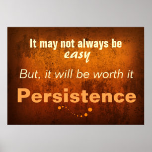 El arte de la persistencia (Poster de aula)