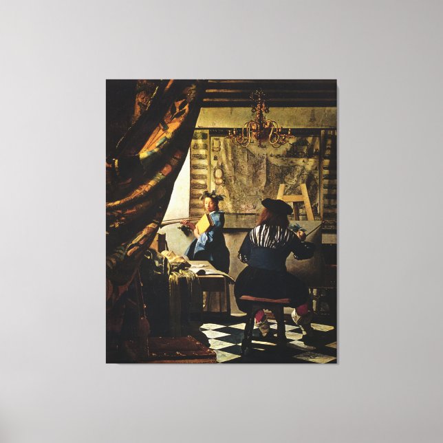 El arte de la pintura de Johannes Vermeer, alreded (Anverso)