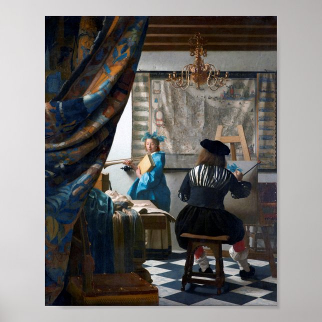 El arte de la pintura, Johannes Vermeer (Frente)