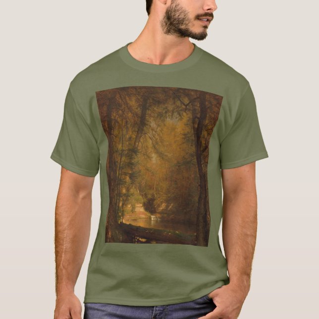 El arte de la piscina de truchas (1870) - camiseta (Anverso)