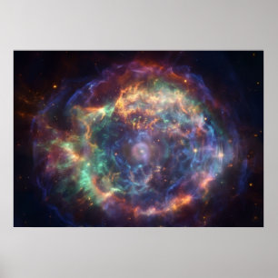 El Arte de Pared de la Concha Cósmica de Luz del A