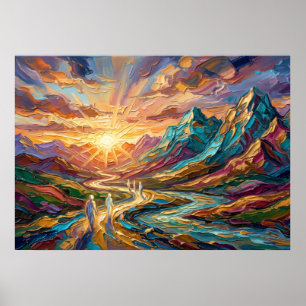 El Arte de Pared El Camino del Amanecer de Renovac